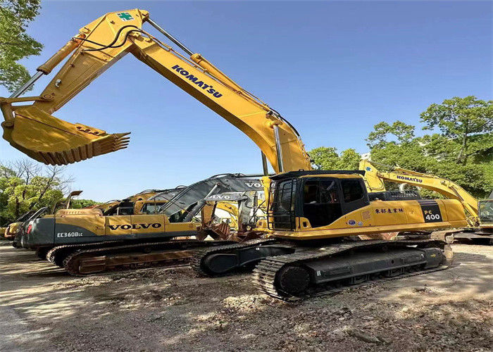 Hampir baru Jepang digunakan mesin excavator merangkak renovasi Komatsu pc 400-7 penggali untuk dijual