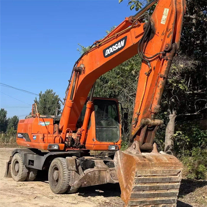 Harga murah 22 ton bekas penambang roda Korea Doosan DX 210W-7 dengan jam kerja yang lebih rendah