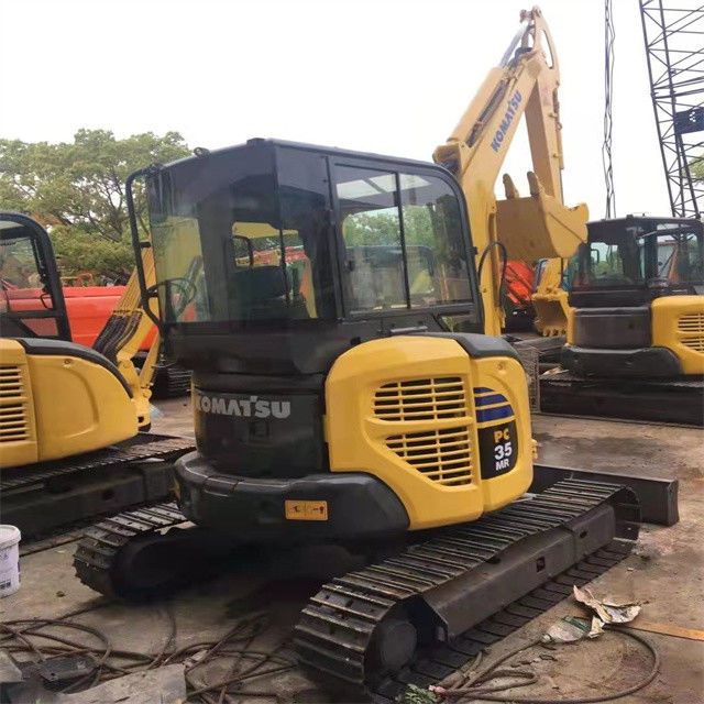 Harga murah 3 ton digunakan Jepang impor Komatsu pc 35 MR crawler excavator dengan jam kerja yang lebih pendek