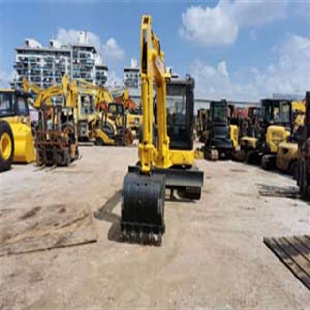 Kualitas tinggi 6 ton digunakan Jepang diimpor Komatsu pc 55 MR crawler excavator dengan jam kerja yang lebih pendek