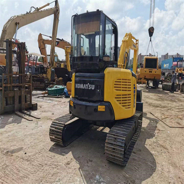 Kualitas tinggi 6 ton digunakan Jepang diimpor Komatsu pc 55 MR crawler excavator dengan jam kerja yang lebih pendek