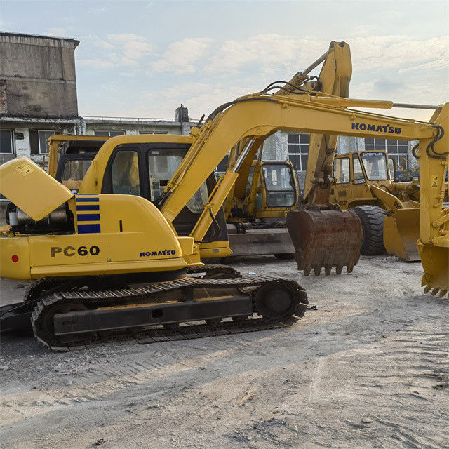 Kualitas tinggi 6,3 ton digunakan Jepang diimpor Komatsu pc 55 MR crawler excavator dengan jam kerja yang lebih pendek