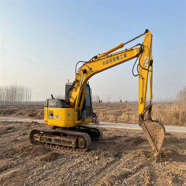 13.8 ton digunakan Jepang diimpor Komatsu pc 138US crawler excavator dengan kualitas tinggi dan jam kerja yang rendah siap untuk dijual