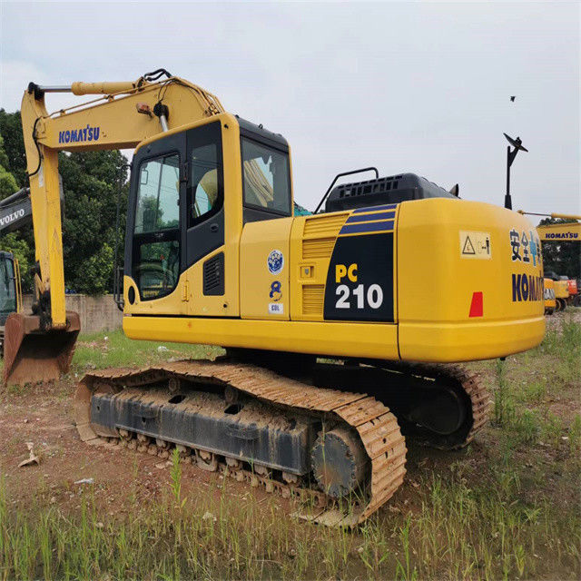 22 ton penggunaan Jepang diimpor Komatsu pc 210 crawler excavator dengan kualitas tinggi dan jam kerja yang rendah siap untuk dijual