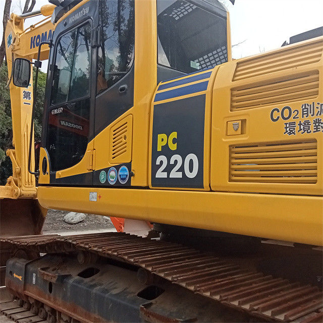 Hampir baru Jepang diimpor mesin excavator crawlerl digunakan renovasi Komatsu pc 220-8
