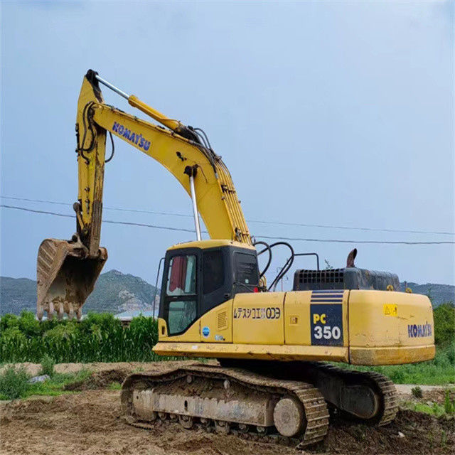 35 ton hampir baru Jepang diimpor mesin excavator merangkak digunakan renovasi Komatsu pc 350-7