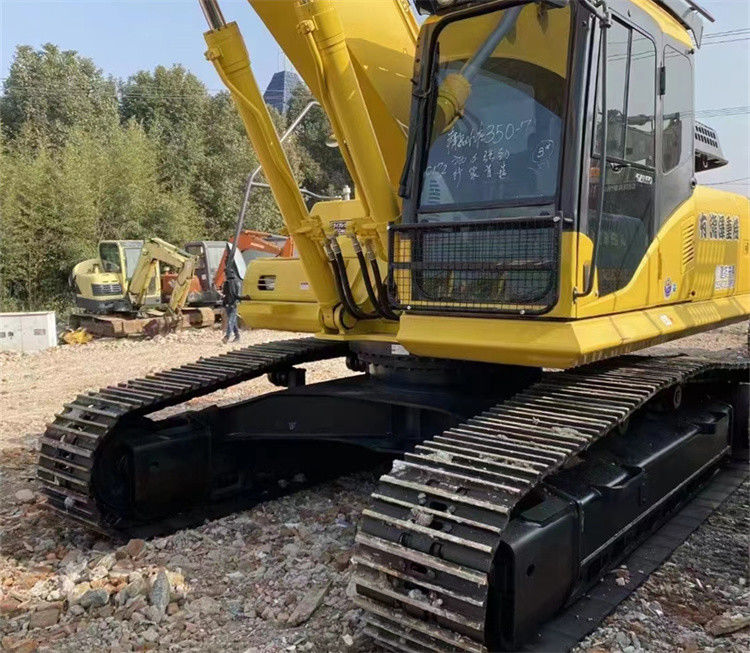 35 ton hampir baru Jepang diimpor mesin excavator merangkak digunakan renovasi Komatsu pc 350-7