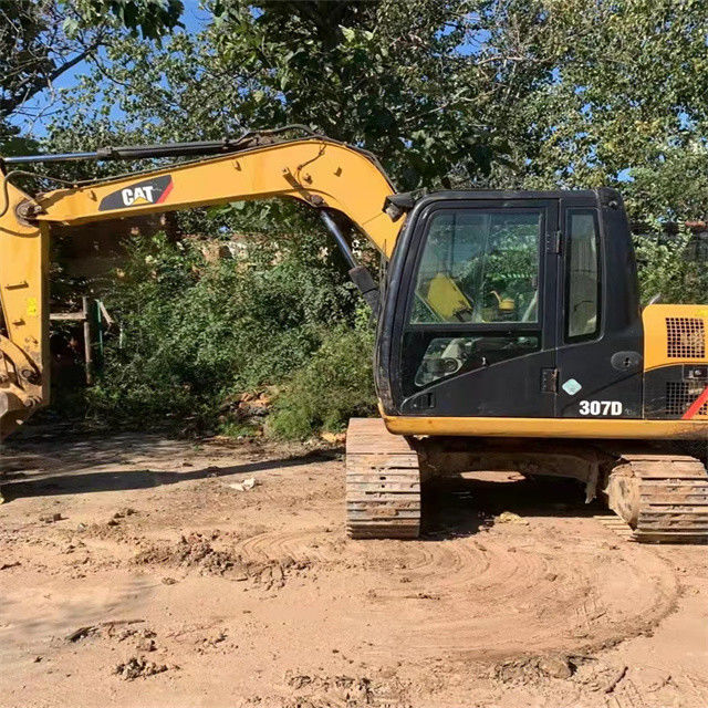 7 ton hampir baru Jepang impor mesin excavator merangkak digunakan renovasi CAT 307 D