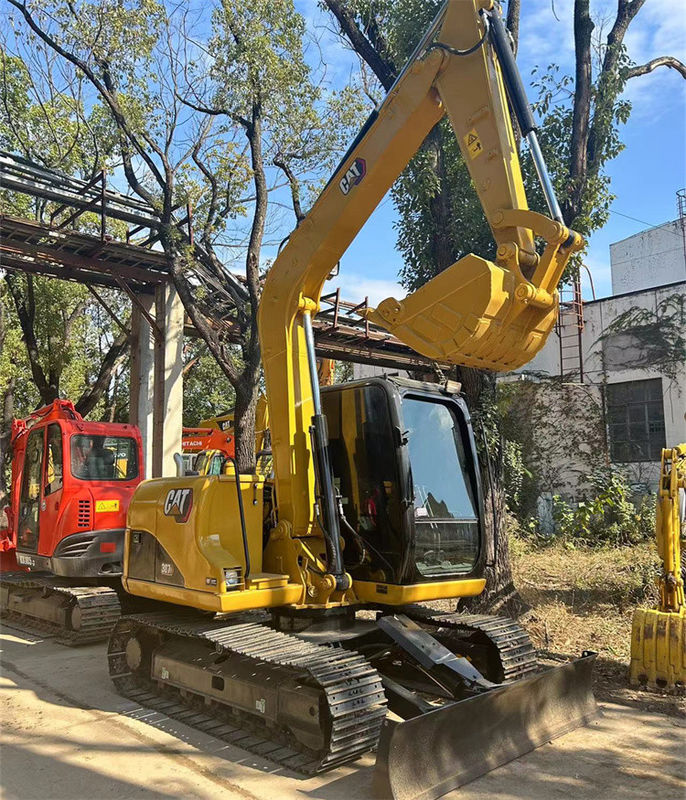 7 ton hampir baru Jepang impor mesin excavator merangkak digunakan renovasi CAT 307 D