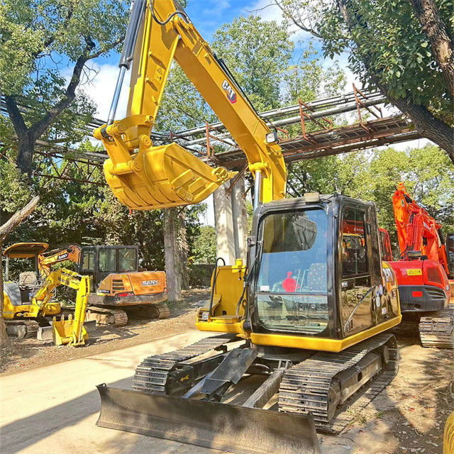 7 ton hampir baru Jepang impor mesin excavator merangkak digunakan renovasi CAT 307 D