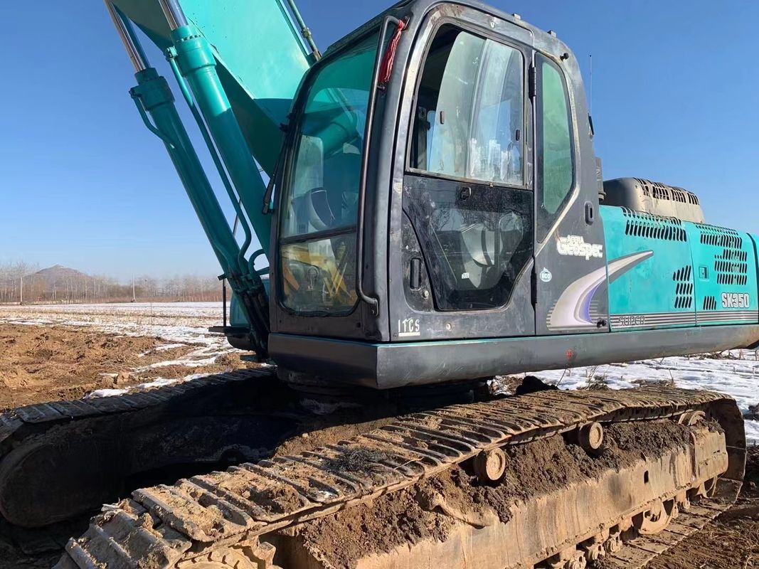 11.35m Max Reach Kobelco 350 Lc 8 9 10 Mesin Excavator digunakan Berat 37,6t