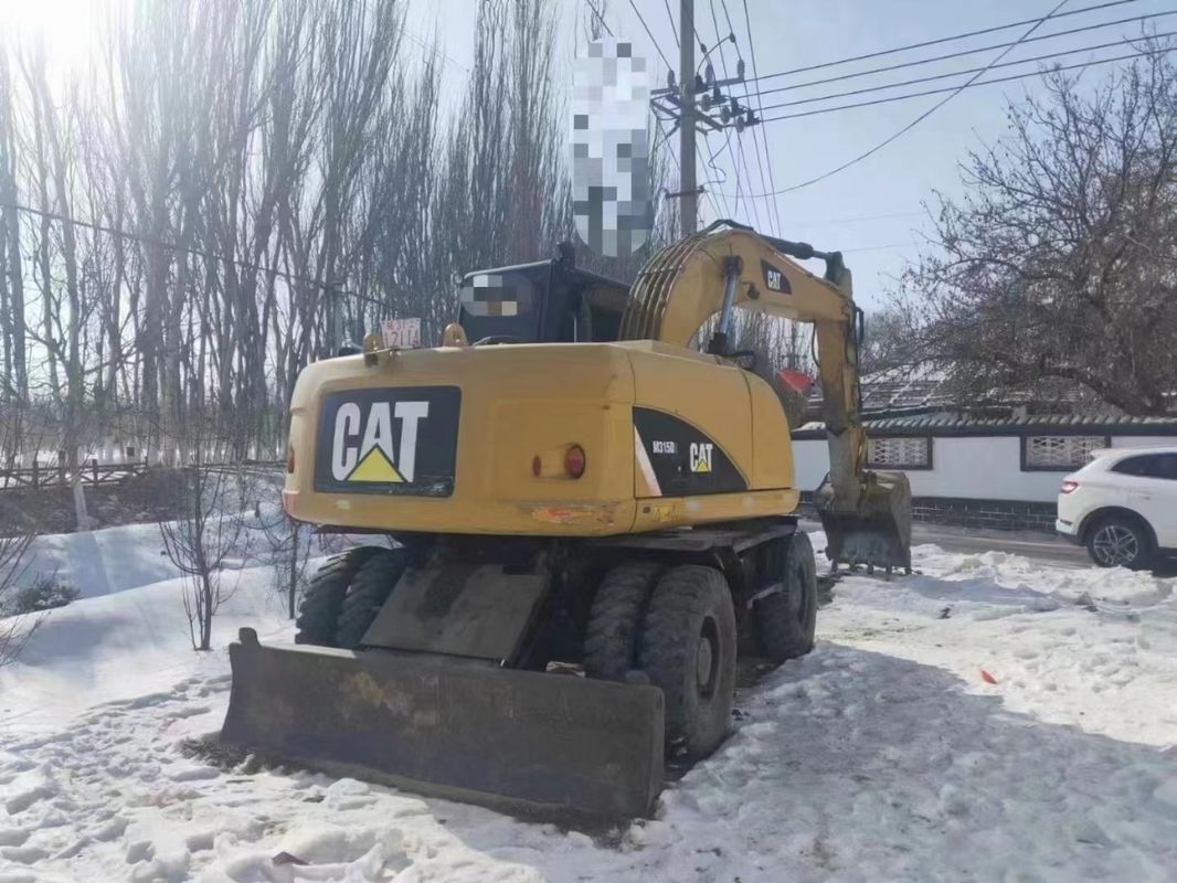 Siap untuk bekerja Caterpillar M315D bekas Excavator roda dengan jam kerja yang singkat dan dalam kondisi baik