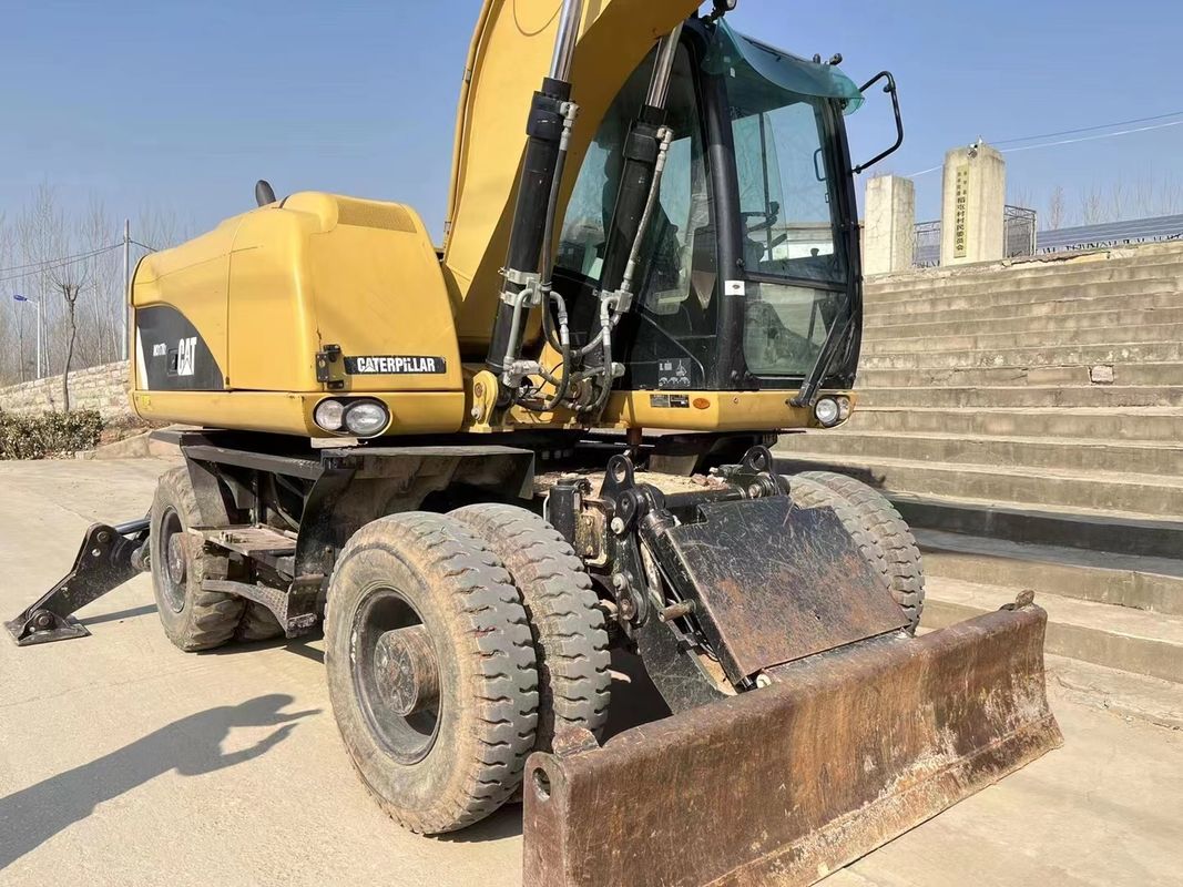 90% Caterpillar M317D2 Digunakan Excavator Roda dengan kualitas tinggi dan kinerja terbaik untuk dijual