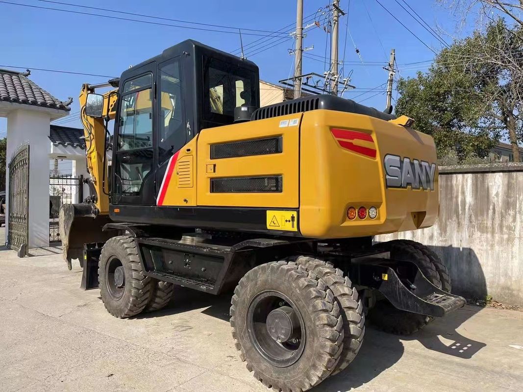 Siap Bekerja Cina Asli SANY SY155W Digunakan Roda Excavator TCD4.1 L4 Jenis mesin