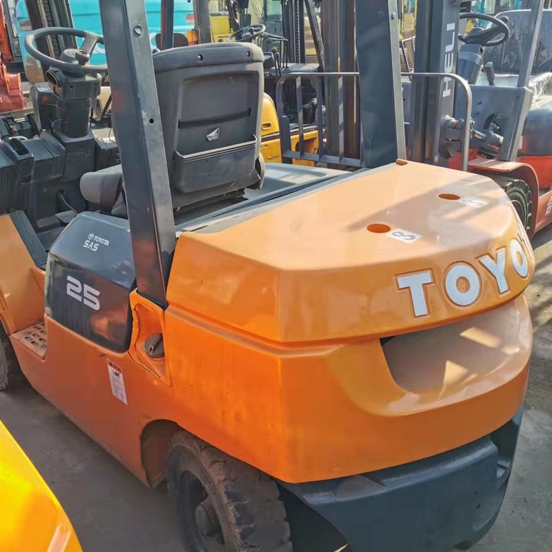 Jepang Forklift listrik kompak TOYOTA 2.5 ton Forklift Mesin tenaga