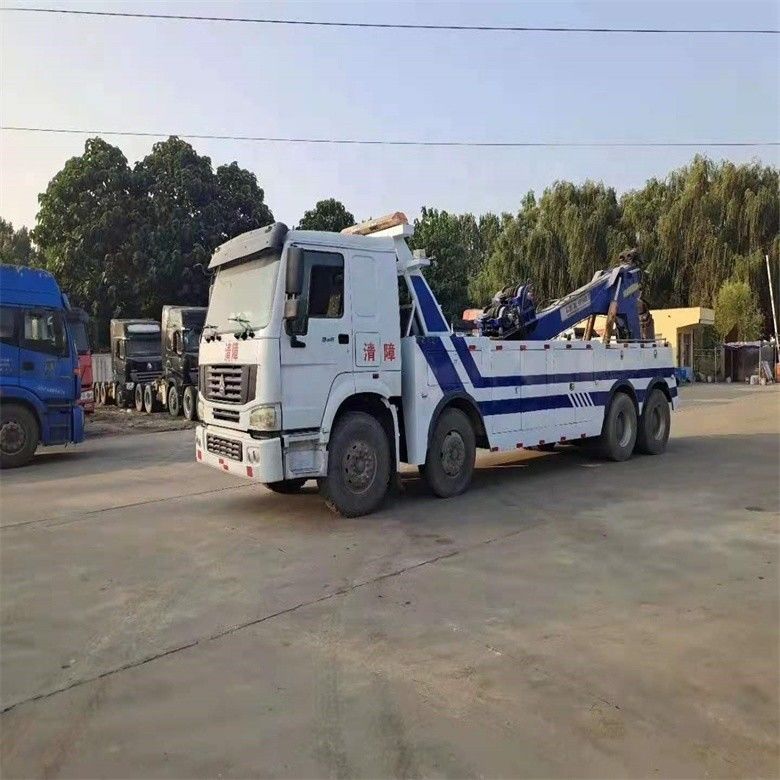 Jam Kerja Rendah Digunakan Howo 6*4 Wrecker Tow Truck 8*4 Tow Body Dengan Sertifikat ISO9001 / CCC