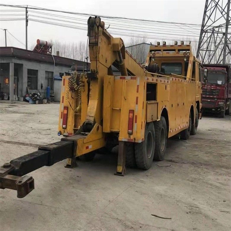 Jam Kerja Rendah Digunakan Howo 6*4 Wrecker Tow Truck 8*4 Tow Body Dengan Sertifikat ISO9001 / CCC