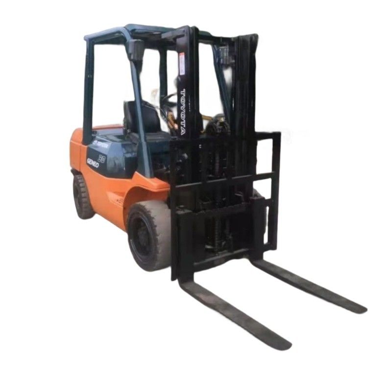 Multifunctional 3 Ton Jepang Diimpor Digunakan Toyota Forklift Siap Dalam Jam Kerja Rendah