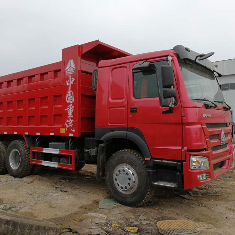 Second hand 371hp Truk Pengeboran bekas Howo 6x4 Truk Tipper dengan Sistem Multimedia 10 Roda
