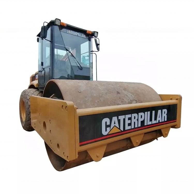 Kondisi yang baik CAT CS-583D Vibratory Single Drum Road Roller dengan suku cadang asli
