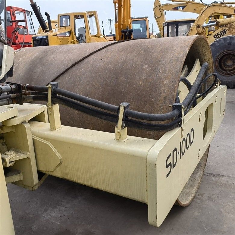 Amerika Diimpor Original Ingersoll-Rand SD100 Jalan Mesin Digunakan Single Drum Roller