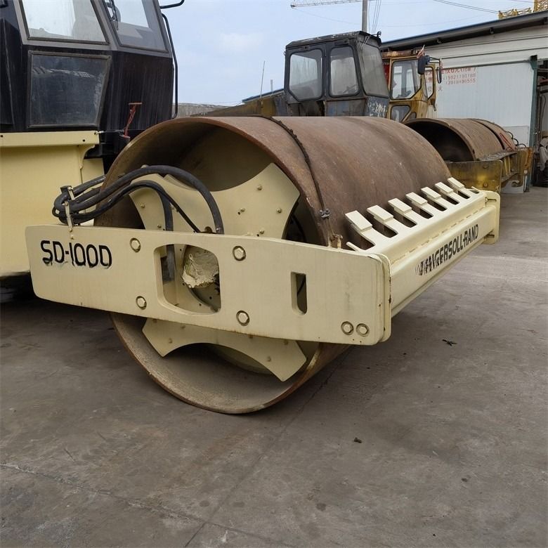 Amerika Diimpor Original Ingersoll-Rand SD100 Jalan Mesin Digunakan Single Drum Roller