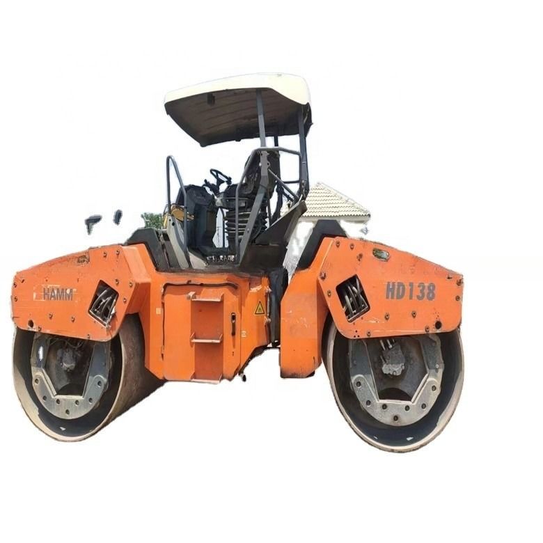 14 Ton digunakan HAMM HD130 Road Roller Diimpor dari AS untuk Highway Bridge Engineering