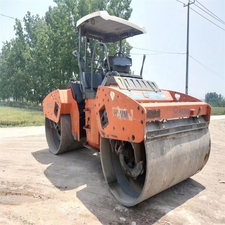 14 Ton digunakan HAMM HD130 Road Roller Diimpor dari AS untuk Highway Bridge Engineering