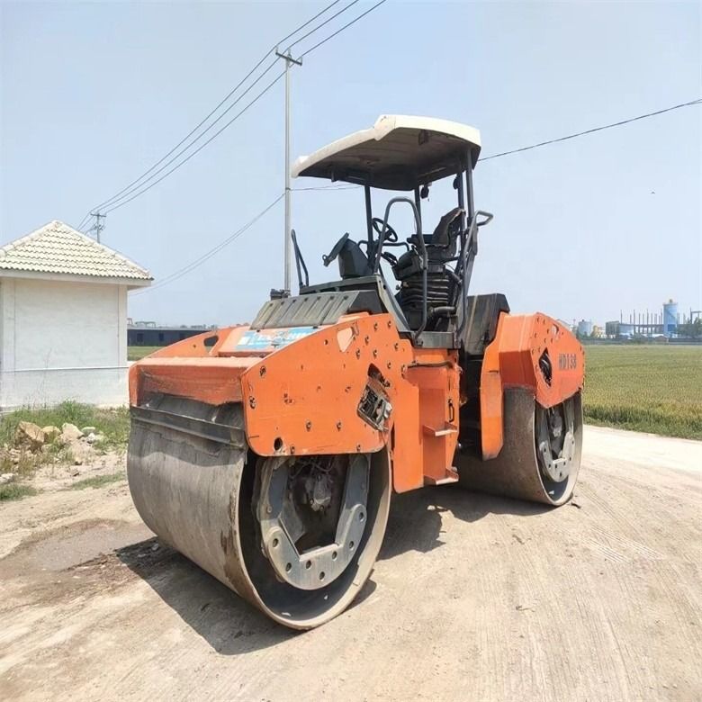 14 Ton digunakan HAMM HD130 Road Roller Diimpor dari AS untuk Highway Bridge Engineering