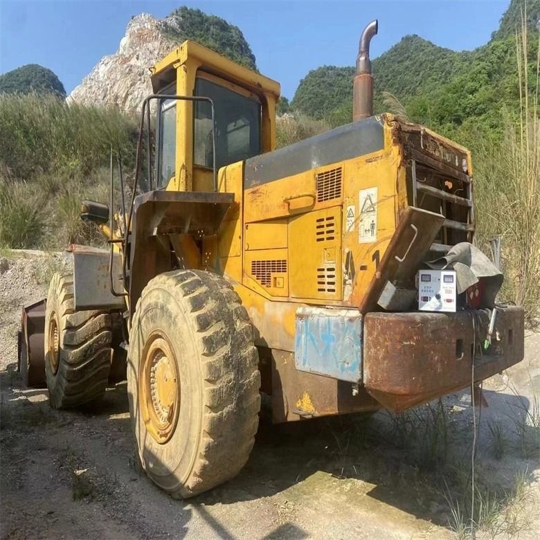 Loader depan 235KW Bekas Komatsu WA500-6 Wheel Loader dari Jepang 4.5 Kubik Second Hand