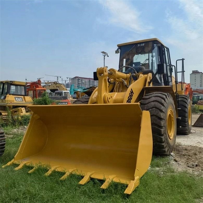 24 Ton Digunakan 966H Cat Original Wheel Loaders dari Jepang dalam Jam Kerja Rendah untuk Ritel