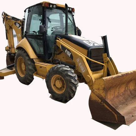 6792 10200 kg Mesin Berat digunakan Caterpillar 416E Backhoe Loader 162 kw Asli Sekarang