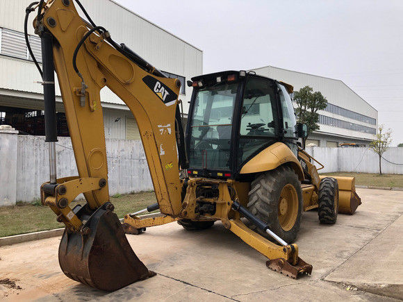 6792 10200 kg Mesin Berat digunakan Caterpillar 416E Backhoe Loader 162 kw Asli Sekarang